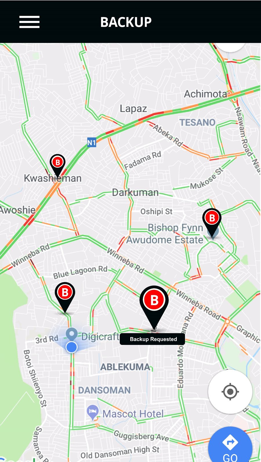 Backup request map